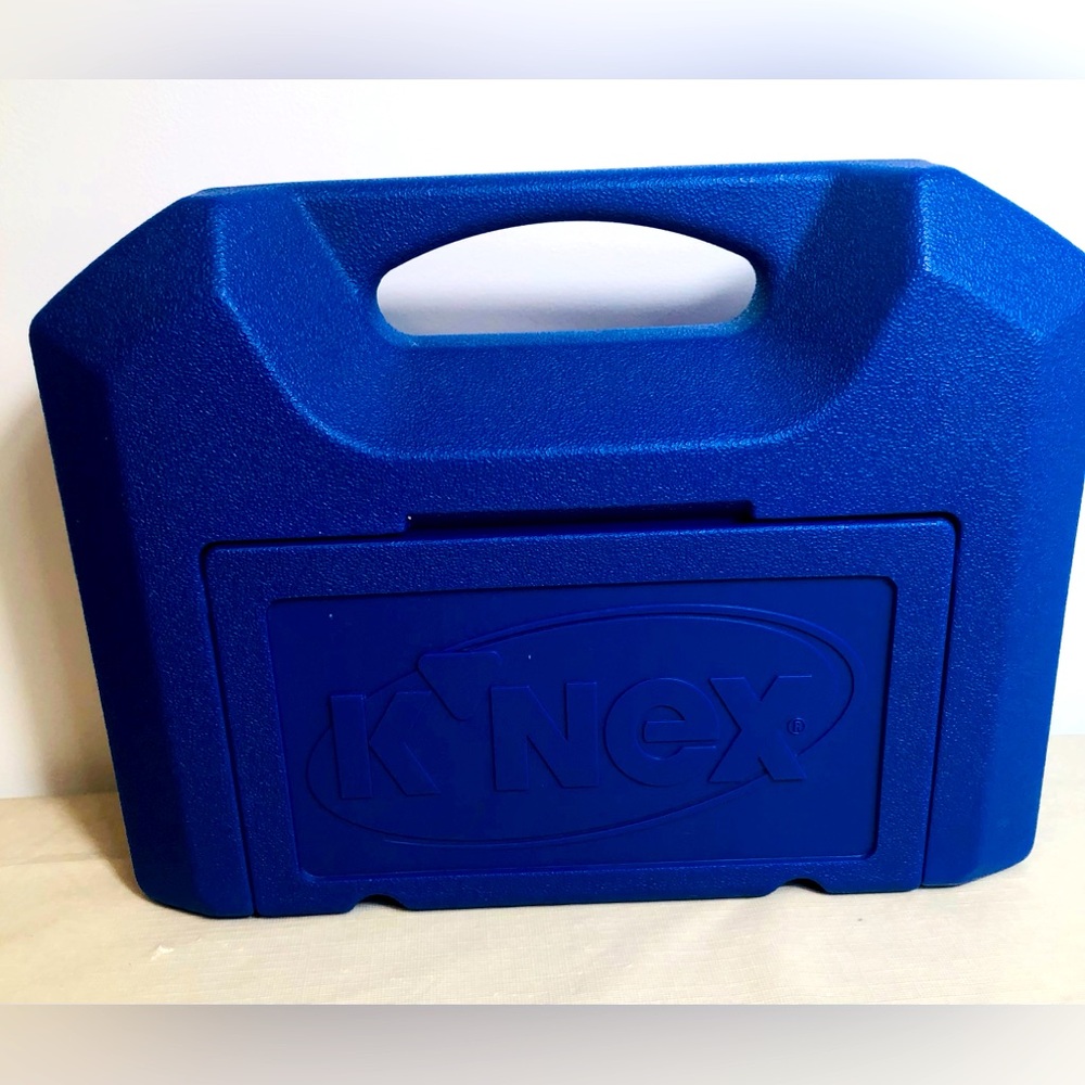K'NEX Large Blue Plastic Storage Carrying Case w/Handle 14"x 10 X4